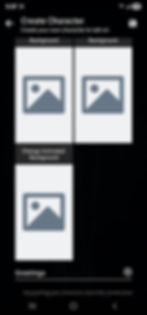 Background section in Character Creation in Layla