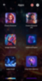 my apps screen in Layla