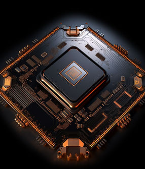 stylised image of a CPU chip